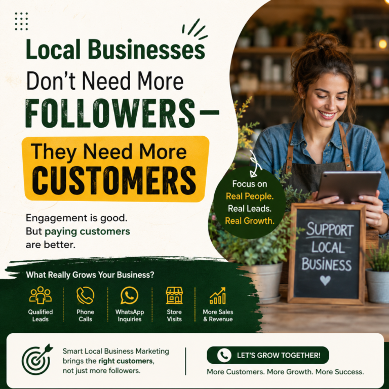 Local Businesses Don’t Need More Followers—They Need More Customers